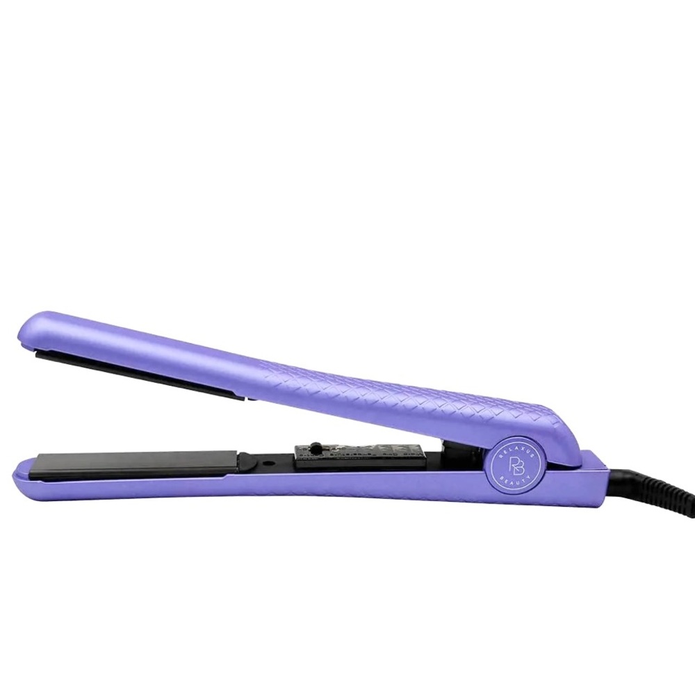 RELAXUS BEAUTY 1” Ceramic Lightweight Hair Straightener Flat Iron, Ultraviolet
